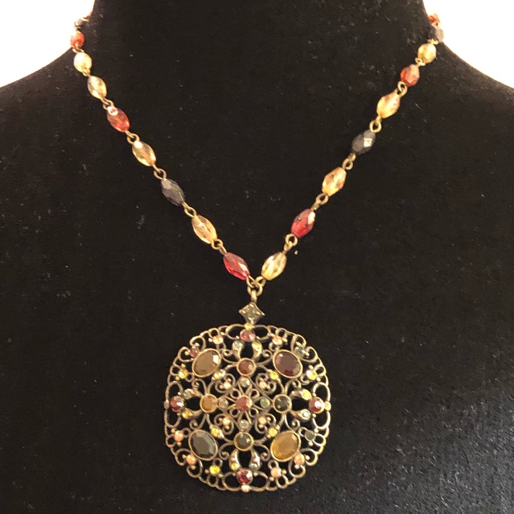 Fall🍂🍁🍂Shimmer Stone Necklace🍁🍂🍁